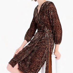 J. Crew Leopard Wrap Dress